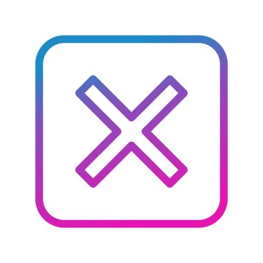 vektör İptal Edilen Simge Çizimi