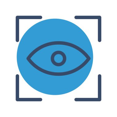 Vektör Göz Tarama simgesi 