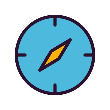 Vektör pusula simgesi simgesi