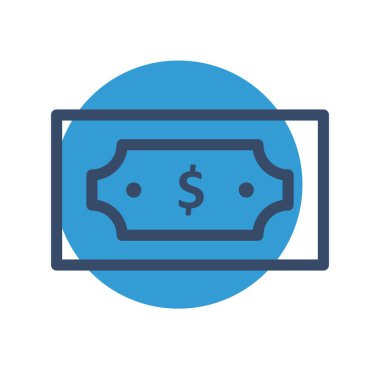 vektör Para Birimi Not simgesi 