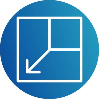 Vektör yerleşim simgesi simgesi