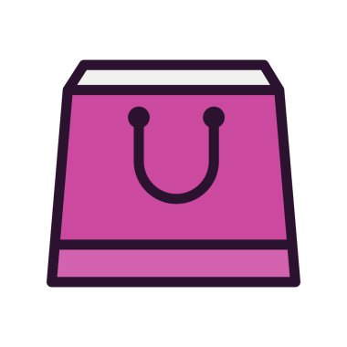 Vektör alışveriş torbası simgesi 