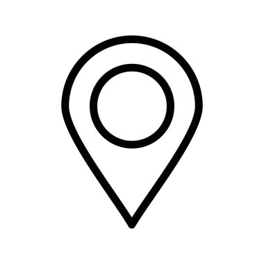 Vektör konumu simge illüstrasyonu