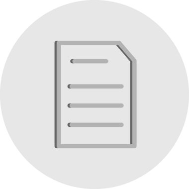 Vektör belgesi Simge illüstrasyonu