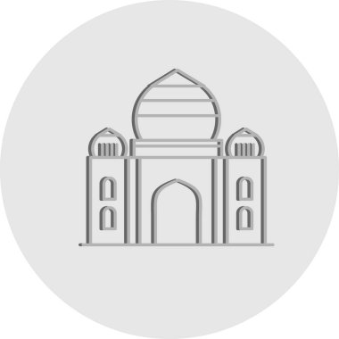  vektör Taj Mahal simgesi