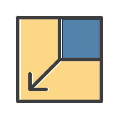 Vektör yerleşim simgesi simgesi