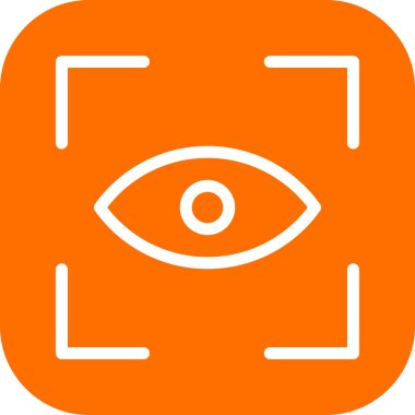 Vektör Göz Tarama simgesi 