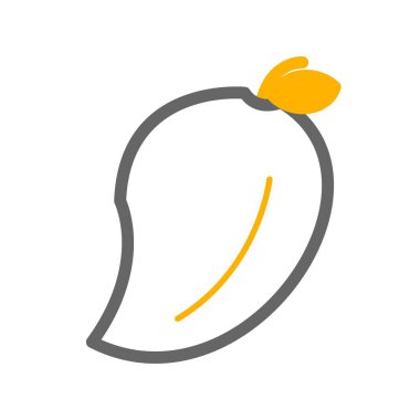 vektör mango simgesi sembolü