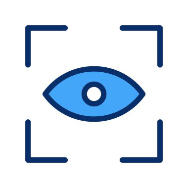 Vektör Göz Tarama simgesi 