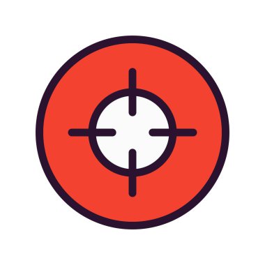 Vektör Hedef simgesi illüstrasyonu