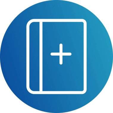 vektör tıbbi kitap simgesi 