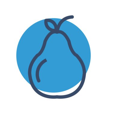 vektör armut simgesi