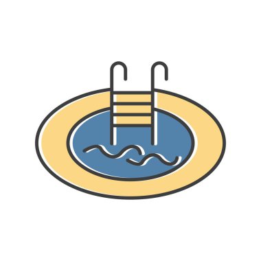 vektör Yüzme Havuzu simgesi 