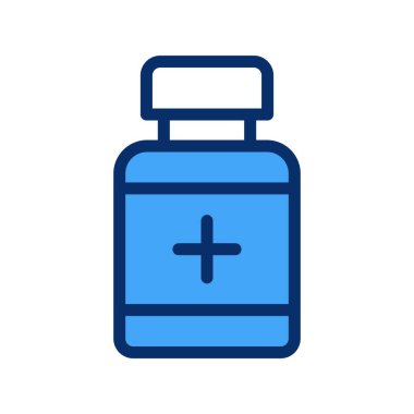 vektör Tıbbi şişe simgesi