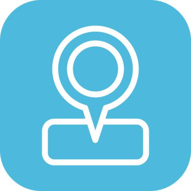 Vektör konumu simge illüstrasyonu