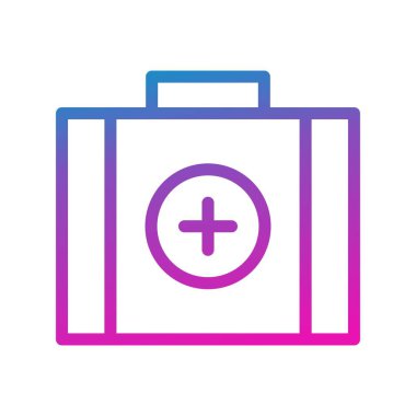 vektör Tıbbi Kutu simgesi 