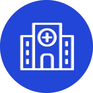 Vektör Hastanesi binası simgesi 