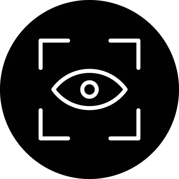 Vetor Ícone Varredura Ocular — Vetor de Stock