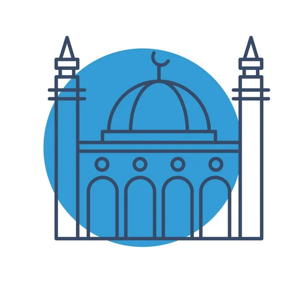 Векторний Символ Значка Мечеті — стоковий вектор