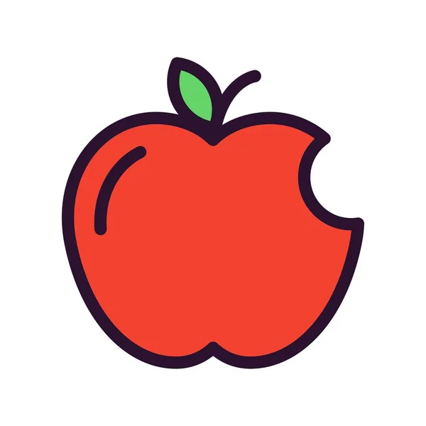 Symbol Ikony Wektora Apple — Wektor stockowy