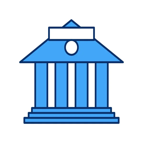 Vektor Bank Ikon Symbol — Stock vektor