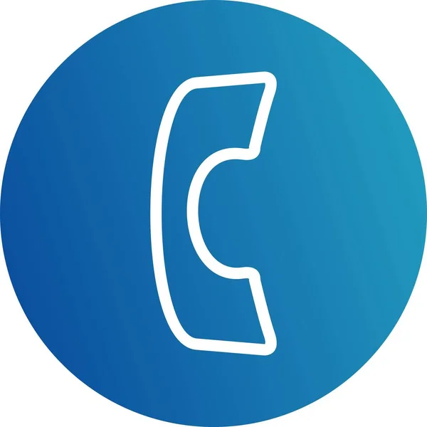 Symbol Ikony Vektorového Telefonu — Stockový vektor