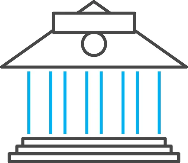 Vecteur Icône Banque Symbole — Image vectorielle