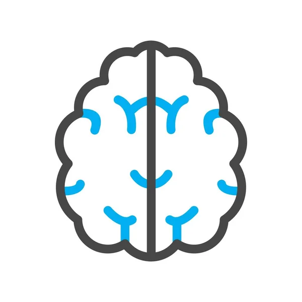 Vector Cerebro Icono Símbolo — Vector de stock