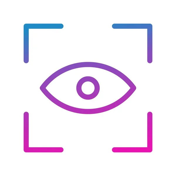 Vektor Eye Scan Symbol — Stockvektor