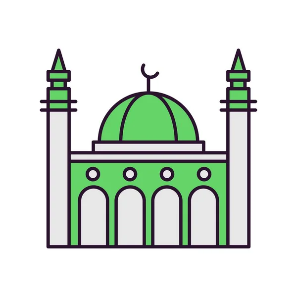 Vecteur Icône Mosquée Symbole — Image vectorielle