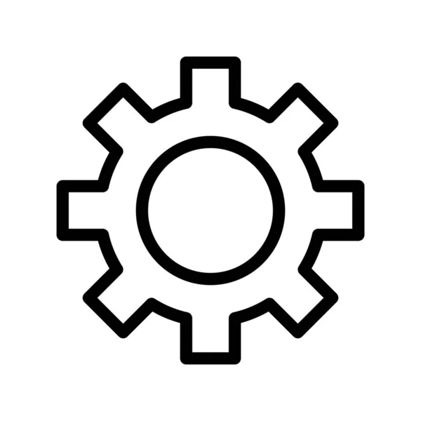 Symbol Ikony Ustawień Wektora — Wektor stockowy