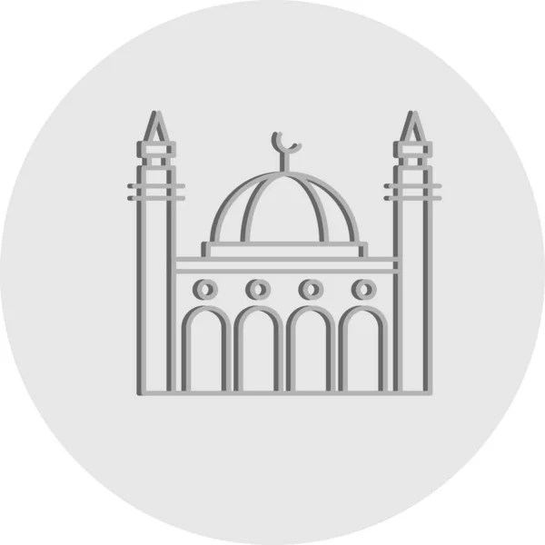 Vecteur Icône Mosquée Symbole — Image vectorielle