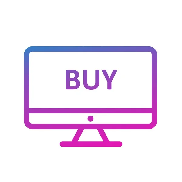 Vektor Online Shopping Ikon — Stock vektor