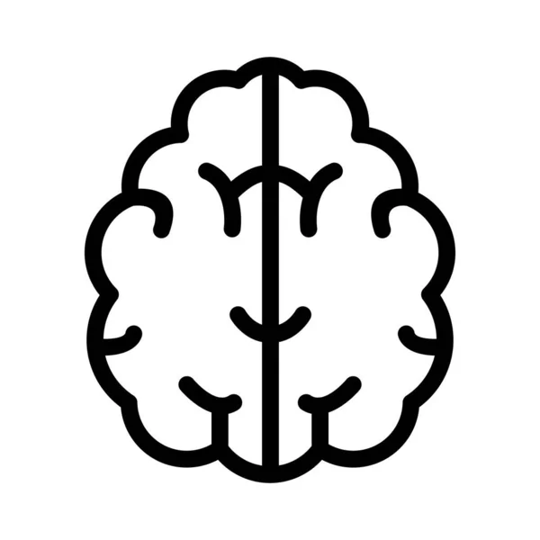 Vector Cerebro Icono Símbolo — Vector de stock