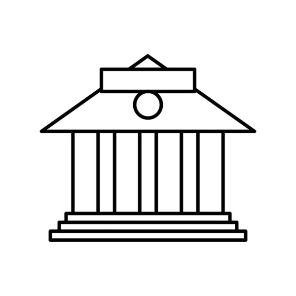 Vecteur Icône Banque Symbole — Image vectorielle