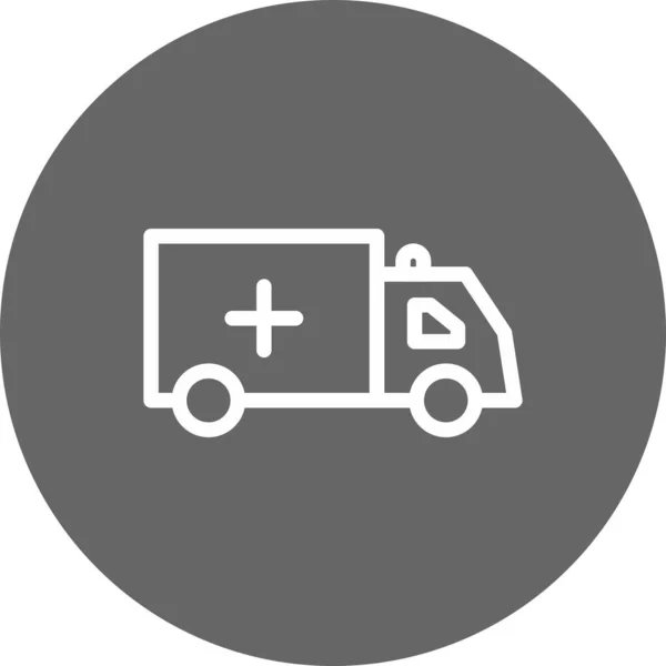 Vector Ambulance Pictogram Illustratie — Stockvector