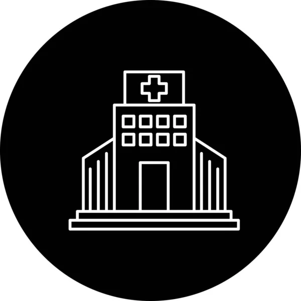 Symbol Ikony Szpitala Wektorowego — Wektor stockowy