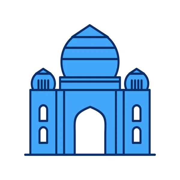 Vecteur Taj Mahal Icône Symbole — Image vectorielle