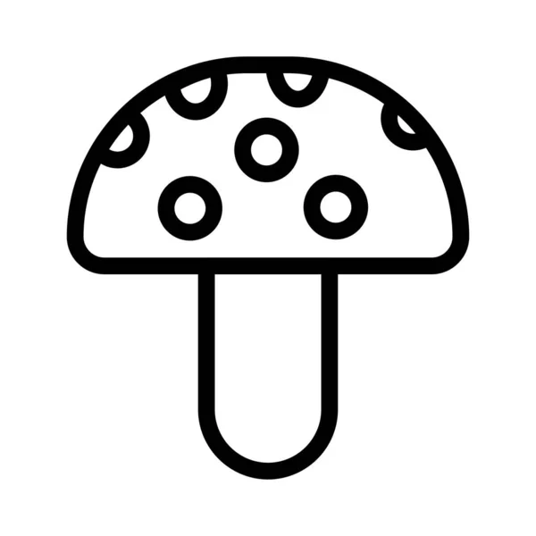 Symbol Ikony Wektora Champignon — Wektor stockowy