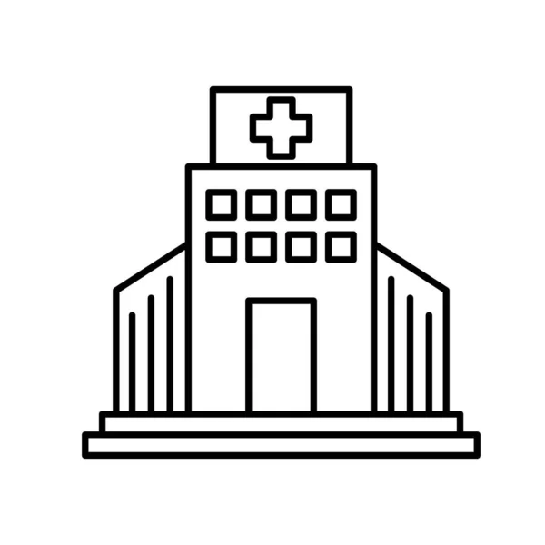 Symbol Vektor Krankenhaus — Stockvektor