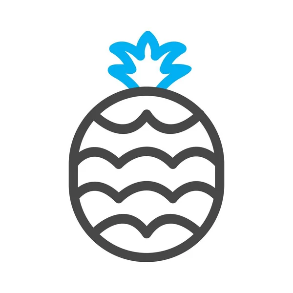 Symbole Icône Ananas Vecteur — Image vectorielle