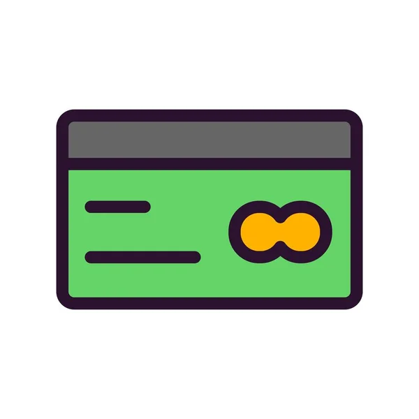 Vector Atm Kaart Pictogram — Stockvector