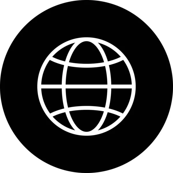 Wektor Ilustracja Globalnej Ikony — Wektor stockowy