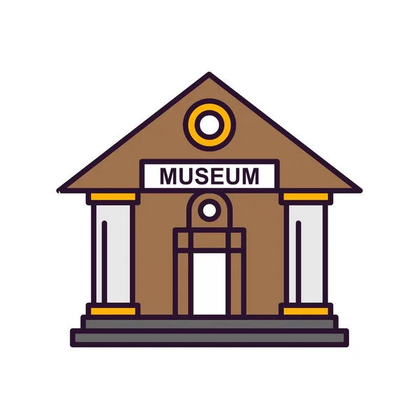 Vecteur Icône Musée Symbole — Image vectorielle