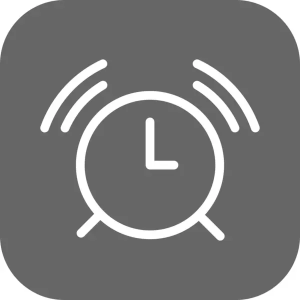 Vector Icono Alarma Ilustración — Archivo Imágenes Vectoriales