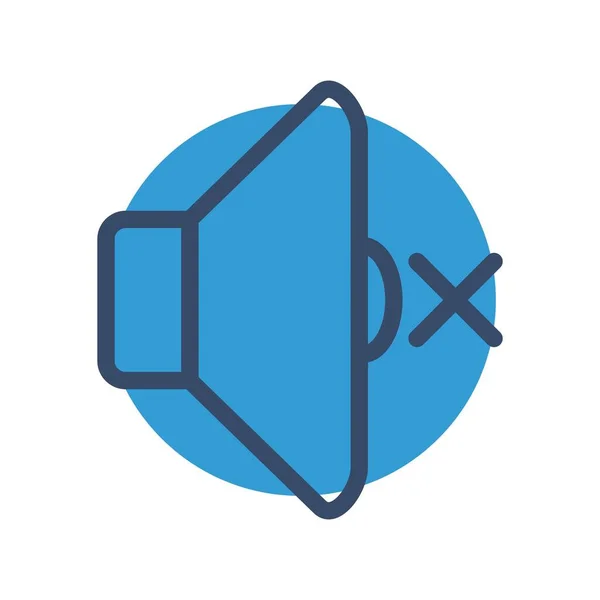 Vecteur Icône Muette Symbole — Image vectorielle