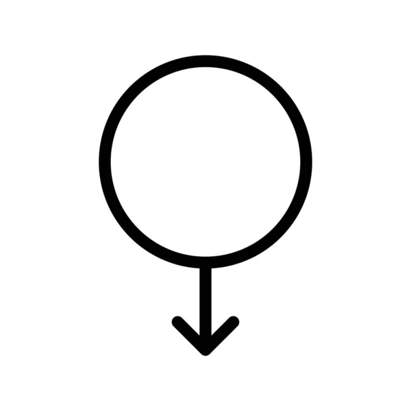 Ikona Przypinki Płci Wektorowej — Wektor stockowy