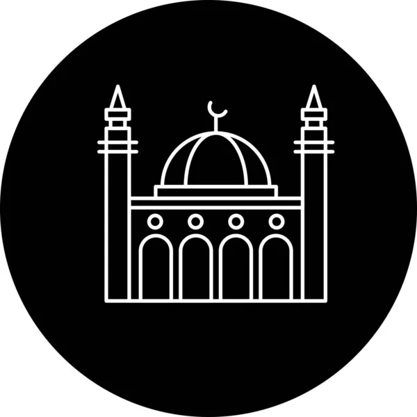 Векторний Символ Значка Мечеті — стоковий вектор