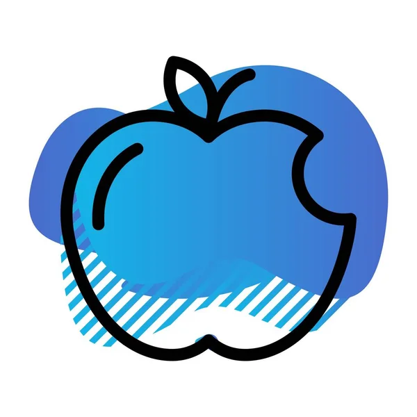 Vetor Símbolo Ícone Apple — Vetor de Stock