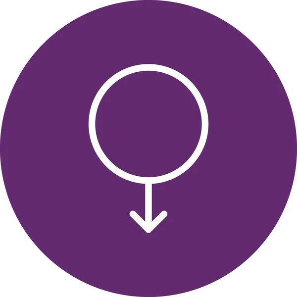 Ikon Pin Gender Vektor - Stok Vektor